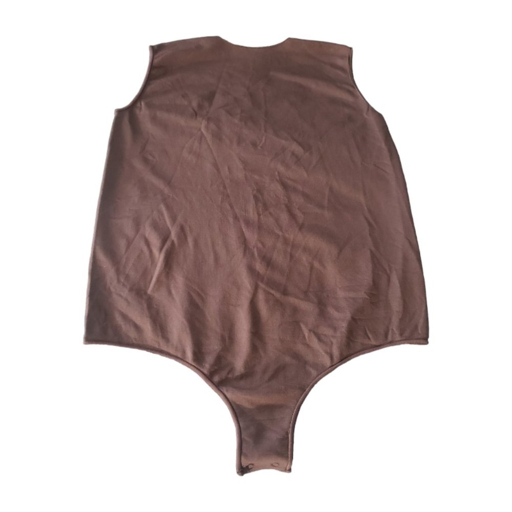CT759 Skims NWOT Essential Crew Neck Sleeveless Bodysuit Thong Jasper L/XL